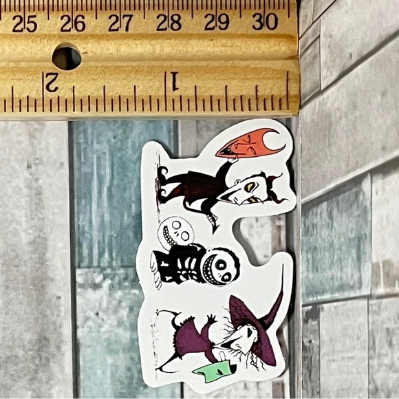 🌀10/$10🌀 Nightmare Before Christmas Waterproof Vinyl Sticker Decal - Picture 2 of 2